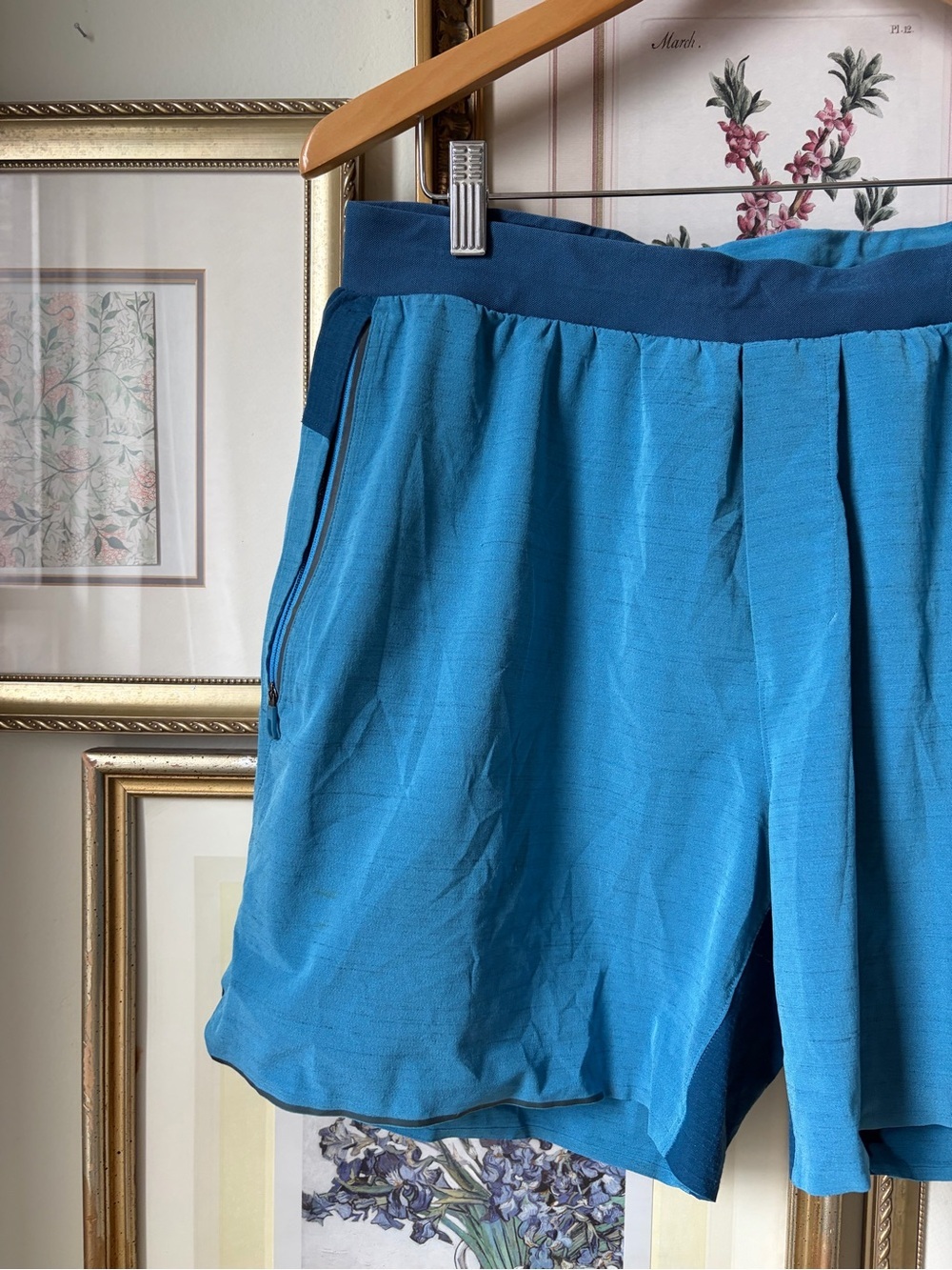 Lululemon Surge Linerless Shorts Teal XL - Picture 8 of 8